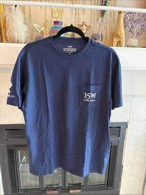 Vineyard Vines Navy 150th Logo Pocket Tee